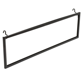  Black Metal Sign Holder for Grid and Slatgrid Displays - 22 x 5.5 in.