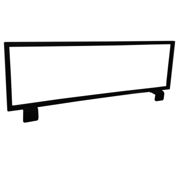  Black Metal Sign Holder for Metal Floor Display Racks - 22 x 7 in. 