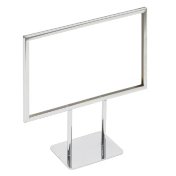 Flat Base Sign Holder with 4 in. Stems - 11 in. W x 7 in. H Signs