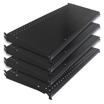 48 in. W Gondola Shelves - Matte Black - 4 per Carton