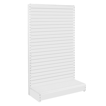 48 w x 18 d Single Sided Gondola - Slatwall - White 