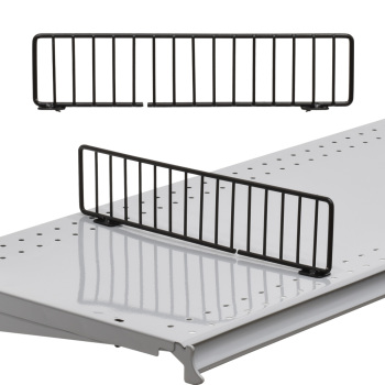 3 in. Black Fence Divider for Metal Gondola Shelves 