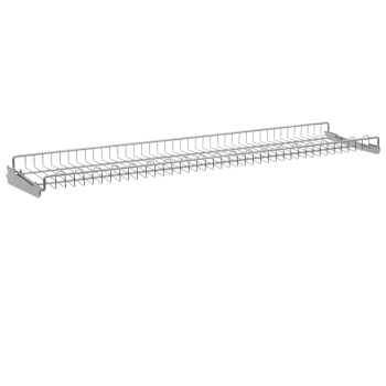 48 in w Wire Gondola Shelves with 2 in Lip 