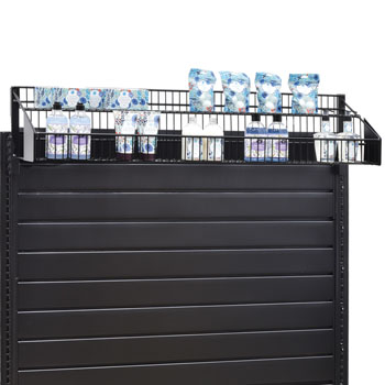 2-Tier Wire Rack Shelf Topper For Gondolas