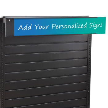 Black Metal Gondola Sign Holders 