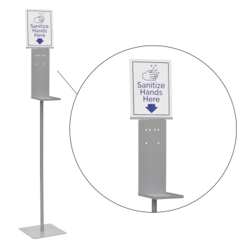 Automatic Hand Sanitizer Stand with 8.5 x 11 Sign and FREE dispenser