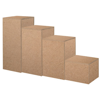 Paintable MDF Wood Display Pedestals