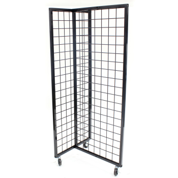 Black Grid 2-Way Merchandiser Display