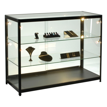 Fully Assembled LED Lighted Showcase Counter Display - 47 1/4 in. W x 19 2/3 in. D x 38 in. H