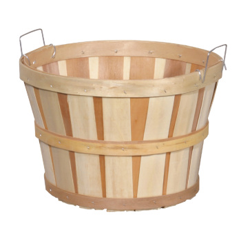 Half Bushel Wood Basket Farm Display