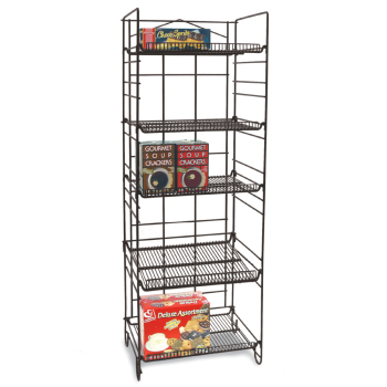 Retail Display Merchandiser Rack with 5 Adjustable Shelves