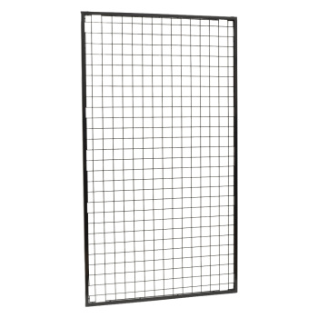 Black Heavy Duty Gridwall Panel with 1 in Tube Frame - 48 x 84 