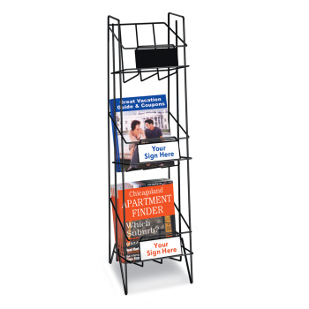 3 Pocket Magazine Display Rack