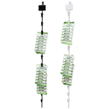 12 Clip Hanging Display With Sign Plate