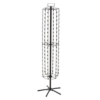 Clipping Strip Floor Spinner Rack - 108 Clips