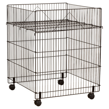 Black Impulse Retail Dump Display Bin with Casters