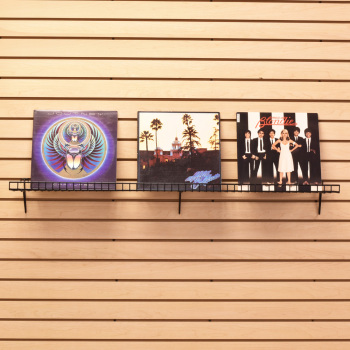 Slatwall LP Display Shelf 48 in wide x 6 in deep with 1 in. lip
