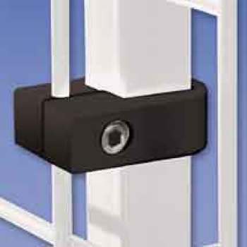 Black Frame to Grid Metal Connector for Heavy-Duty Grid Panels