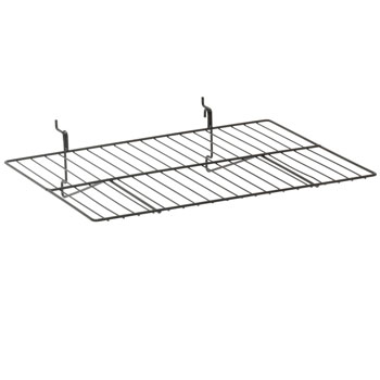 Black Straight Wire Shelving for Grid - 14 in. W x 20 in. L