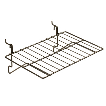 Black Gridwall Straight Shelf 8 in W x 12 in L