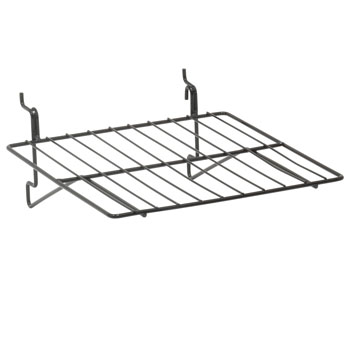 Black Straight Gridwall Shelf 11 in. W x 11 in. L