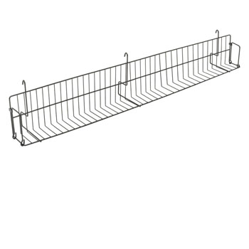 48 In W x 6 In D Black Gridwall Retail Display Shelves