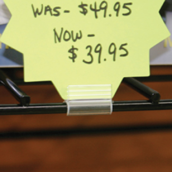 Wire Sign Holder for Panels and Shelves - 10 per pack 