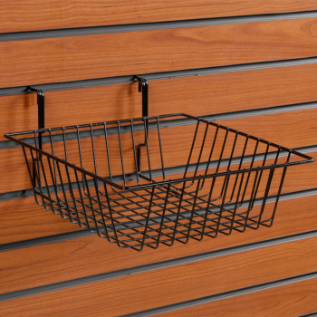 Slatwall Basket 12 In. W X 12 In. D X 4 In. H