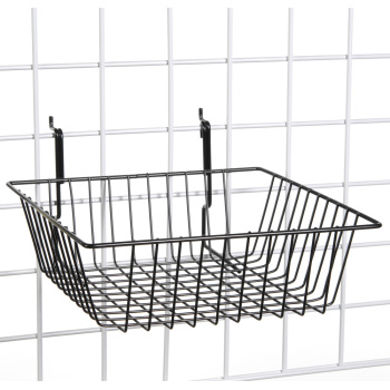 Gridwall Basket 12 in x 12 in x 4 in