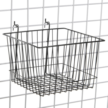 Gridwall Basket 12 in W x 12 in D x 8 in H