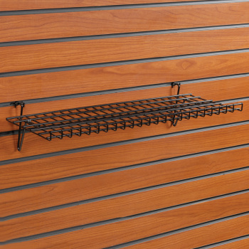 Heavy Duty Slatwall Shelf 23 1/2 in w x 9 in. d x 1 in lip 