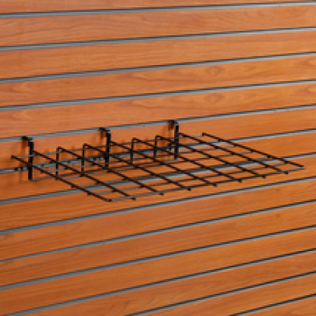 Black Heavy Duy Slatwalll Shelf - 23 1/2 inches x 16 inches