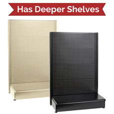 22 in Base Pegboard Gondolas Shelving