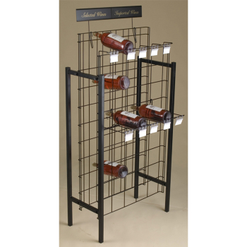50 Bottle Wire Grid Magnum Bottles Wine Display Rack