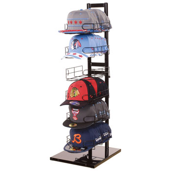 6 Pocket Countertop Baseball Cap Hat Rack Display for 72 Hats