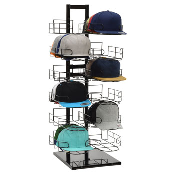 12 Pocket Double Capacity Countertop Baseball Cap Display Hat Rack for 144 Hats