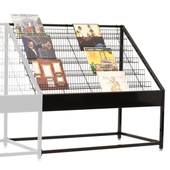 Add-On Rack for LP Vinyl Records - Black holds 300 LPs