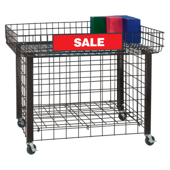 Mobile Merchandise Display Table and Dump Bin Combo