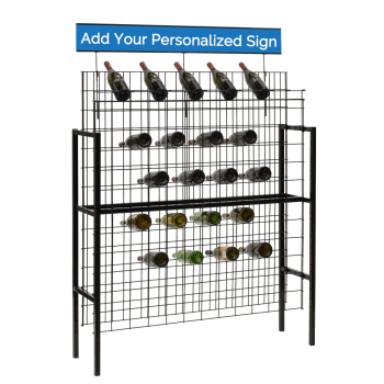 Commercial Wire Wine Display Rack for 12 cases or 144 Bottles