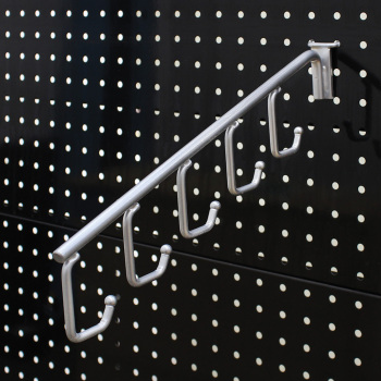 5 Hook Apparel Waterfall for Metal Pegboard and Gondolas