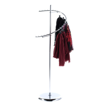 Chrome Spiral Scarf Display