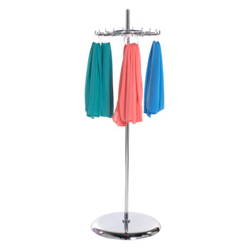 Chrome Scarf Spinner Display Rack