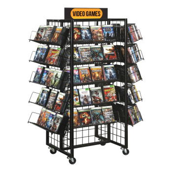 Black H Impulse Display w/20 Shelves