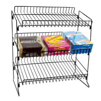 3 Shelf Wire Countertop Snack Display