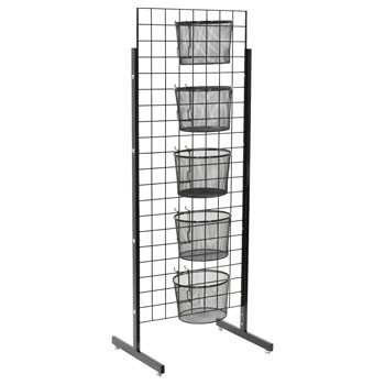 5 Mesh Basket Grid Standing Display