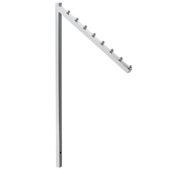 Chrome 18 in. Slant Waterfall for 2-Way and 4-Way Clothing Racks