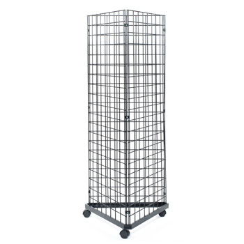 Triangle Grid Display With Casters