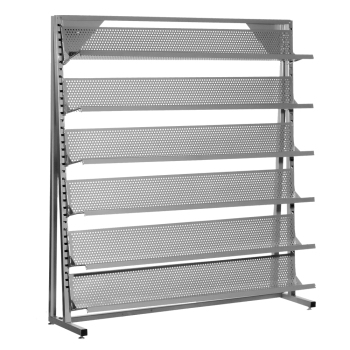 Perf-Fect 4 Ft. Wall Unit With 7 Angled Metal Shelves 