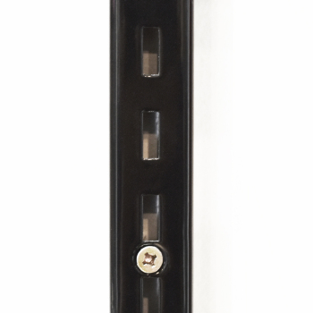 7 Foot Black Slotted Wall Standard - 1 in. wide