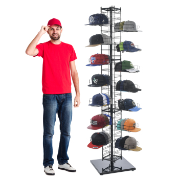 Cap Tower Multi Purpose Merchandiser Hat Rack Display for 336 Caps